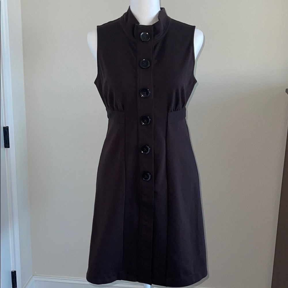 BANANA REPUBLIC sleeveless button front dress 4P